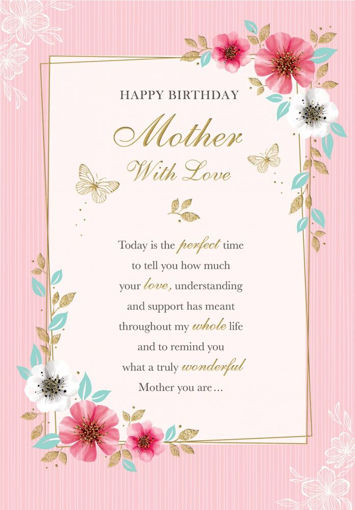 Picture of MOTHER WITH LOVE BIRTHDAY CARD
